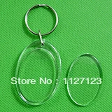 

Free shipping!!!!100pcs3.3*4.9cm Blank key Chain wholesale/ Oval 2.7*4cm inside diameter Photo frame key chain