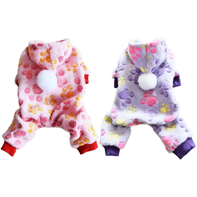 Cute Dog Clothes Jumpsuit Warm Winter Puppy Cat Coat Costume Pet Clothing Outfit For Small Medium Dogs Cats Yorkshire Chihuahua