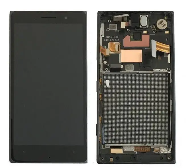 Дигитайзер сенсорного ЖК экрана для LUMIA 830 запасные части с рамкой|Экраны