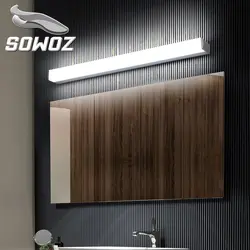 SOWOZ светодиодный настенный светильник 12 W 16 W 22 W акриловые настенный освещения ванной комнаты современные зеркала свет AC220V 110 V