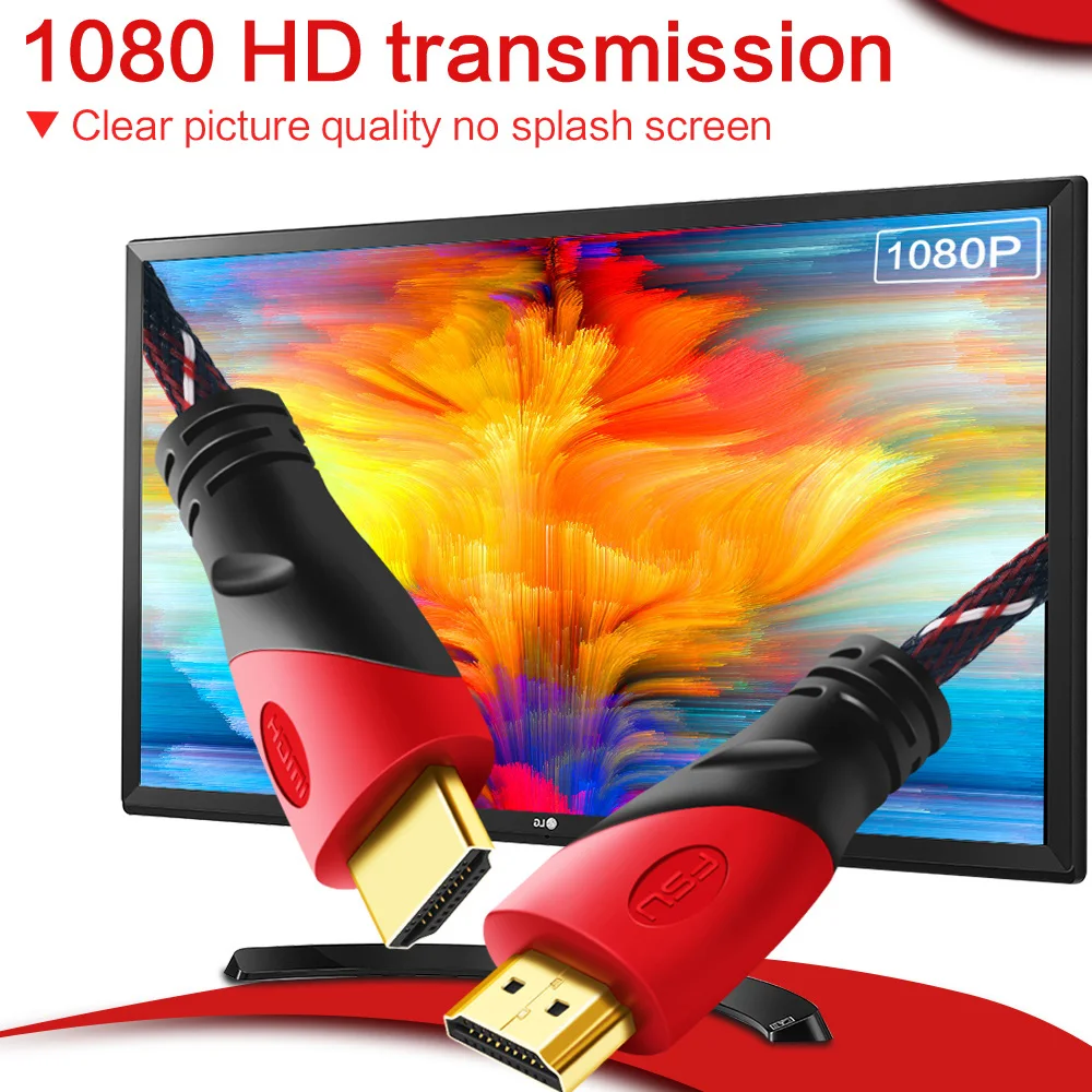 Высокая Скорость Кабель HDMI 1080 P 3D Позолоченные 1,4 V 1 m 2 m 3 м 5 м 8 HDMI к hdmi-кабель, адаптер для PS3 окно проектора ЖК-дисплей HDTV Monitor