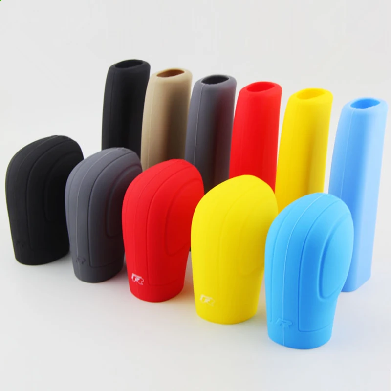 

2 Pieces/Set Universal Handbrake Grips Durable Car-styling Interior Decoration Gear Shift Collars Silicone Gear Head Knob Cover