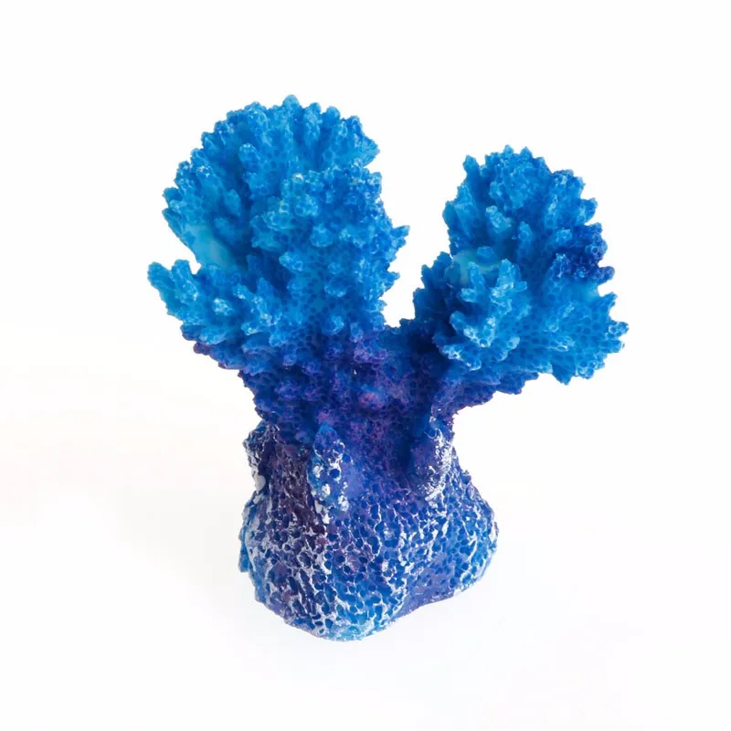Аквариум искусственная Смола мини Коралловое дерево Подводное украшение пейзаж Декор аквариум синие украшения из кораллов