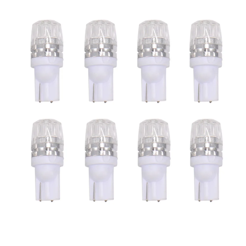 8pcs/lot W5W T10 Diamond Lens Wide Light License Plate LED Car Small Bulb Parking Auto Wedge Clearance Lamp|car light|lamp lamplamp t10 |