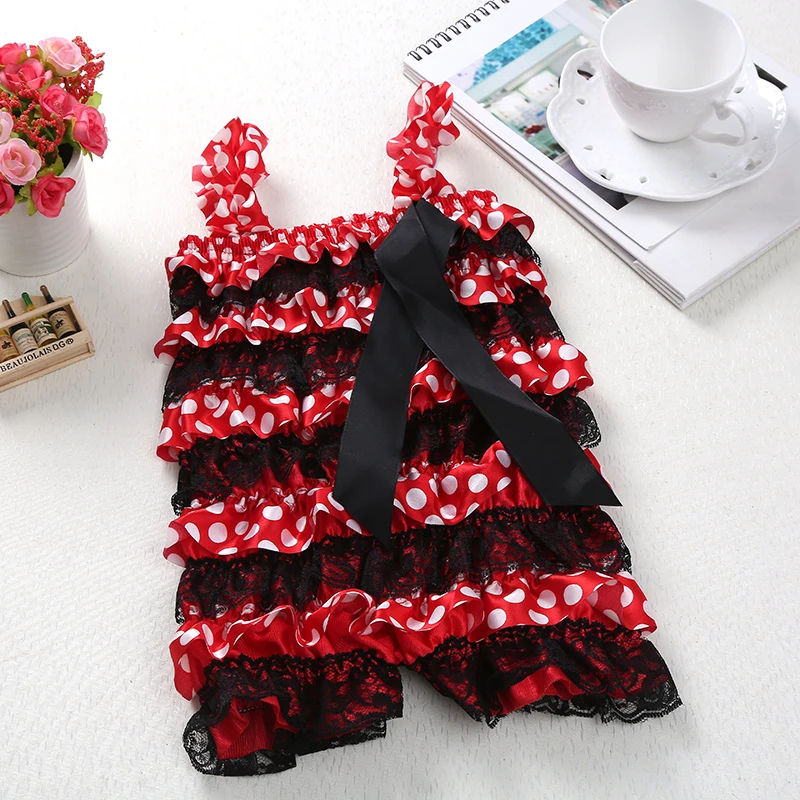Summer Style Newborn Baby Lace Ruffle Petti Rompers Toddler Girls Fashion Birthday Party Romper 2017 Photography Props Clothes