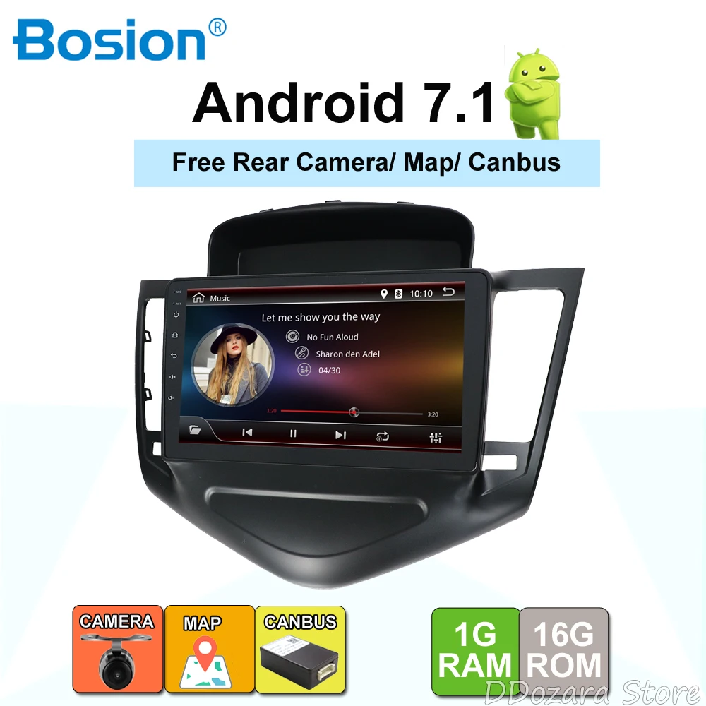 

4G RAM Android 4/8 Core Car Stereo DVD Player GPS Navigation Multimedia for Chevrolet Cruze 2009-2012 Head unit Radio Audio