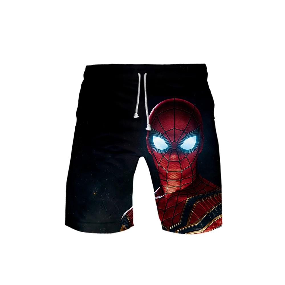

Spider Man Far From Home Casual Shorts Mens 3d Print 2019 Summer Knee Length Casual Streetwear Male Harajuku Short Joggers