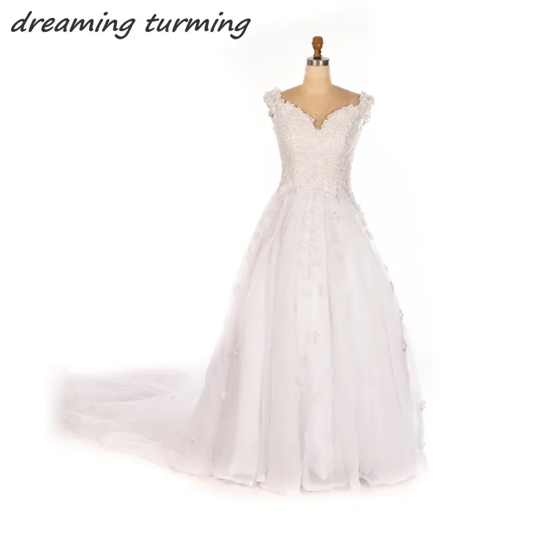 Vestido De Noiva Аппликация 3D цветочный цветы пышные торжественные платья 2017 Vintage с