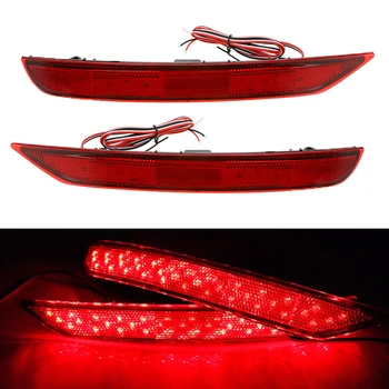 

1 Pair Red LED Rear Bumper Reflector Light Car Brake Light Tail Fog Lamp For Subaru Forester 2008-2017