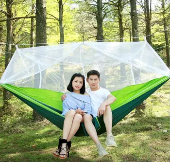 

Portable Hammock with Insect Net Tent with Adjustable Straps for Underwear and Snap hooks Large Stocking swing chair hammock