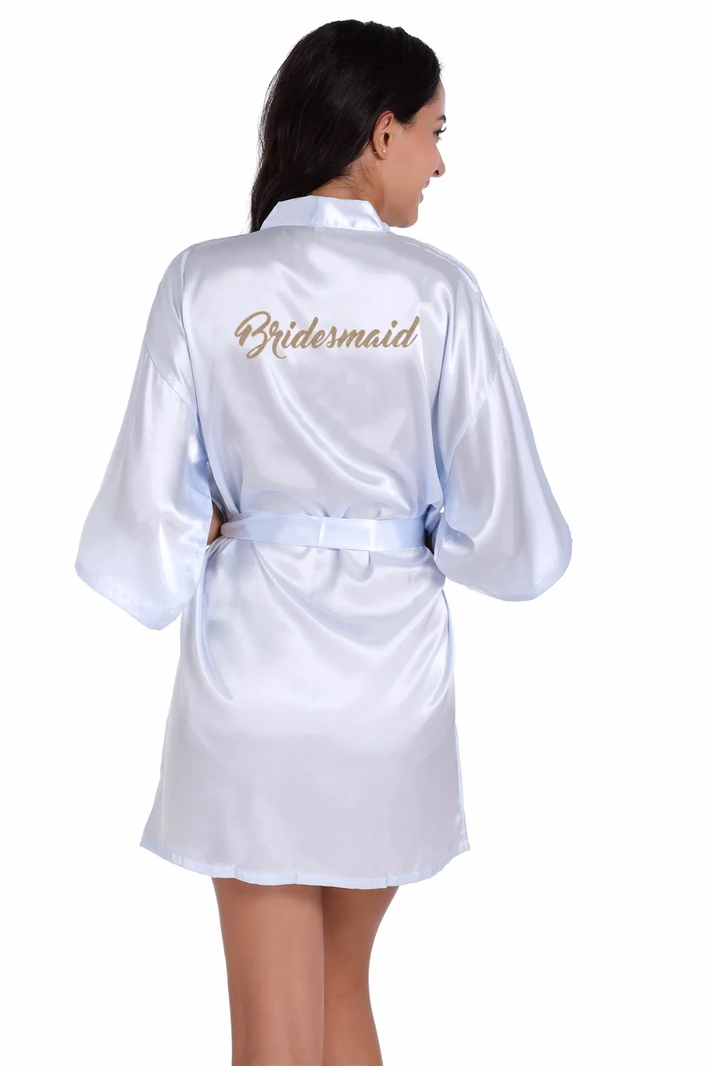 Buy Light Blue Bridesmaid robe Sleepwear Robe Wedding