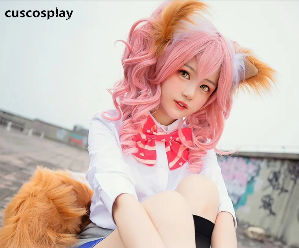 Аниме Fate/fate Extella полный комплект с ушками/хвостами/Обувь для игр тамамо не Маэ