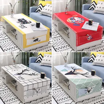 

Nordic Fashion Cartoon Table Cloth Rectangular Dining Table Cover And Chair Covers Set (1 Table Cloth + 4 Chair Covers)