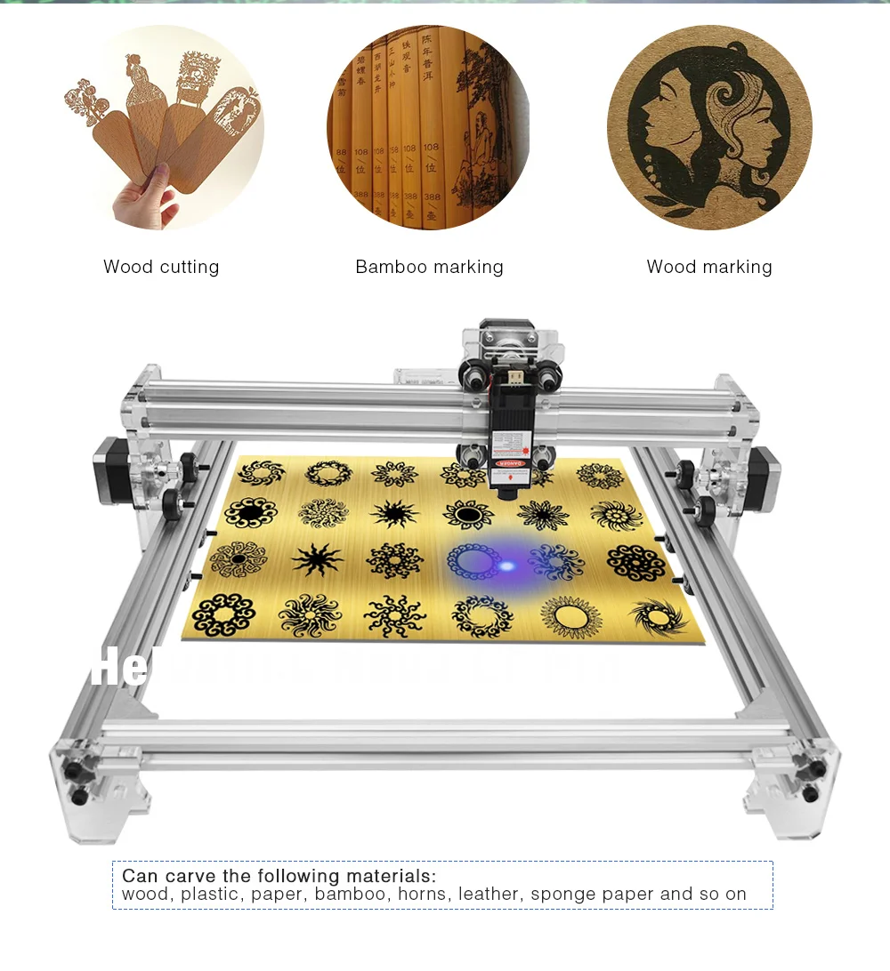 A3 30x38 см мини лазерный гравер 500 МВт/2500 мвт/5500 МВт ЕС DIY деревообрабатывающий станок для резки пластика бамбука кожи с лазерными очками