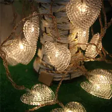 Горячая 220 В светодиодные сказочные огни 10 м 100 Led сердце любовь декоративная светящаяся гирлянда для украшения свадьбы Рождество праздник