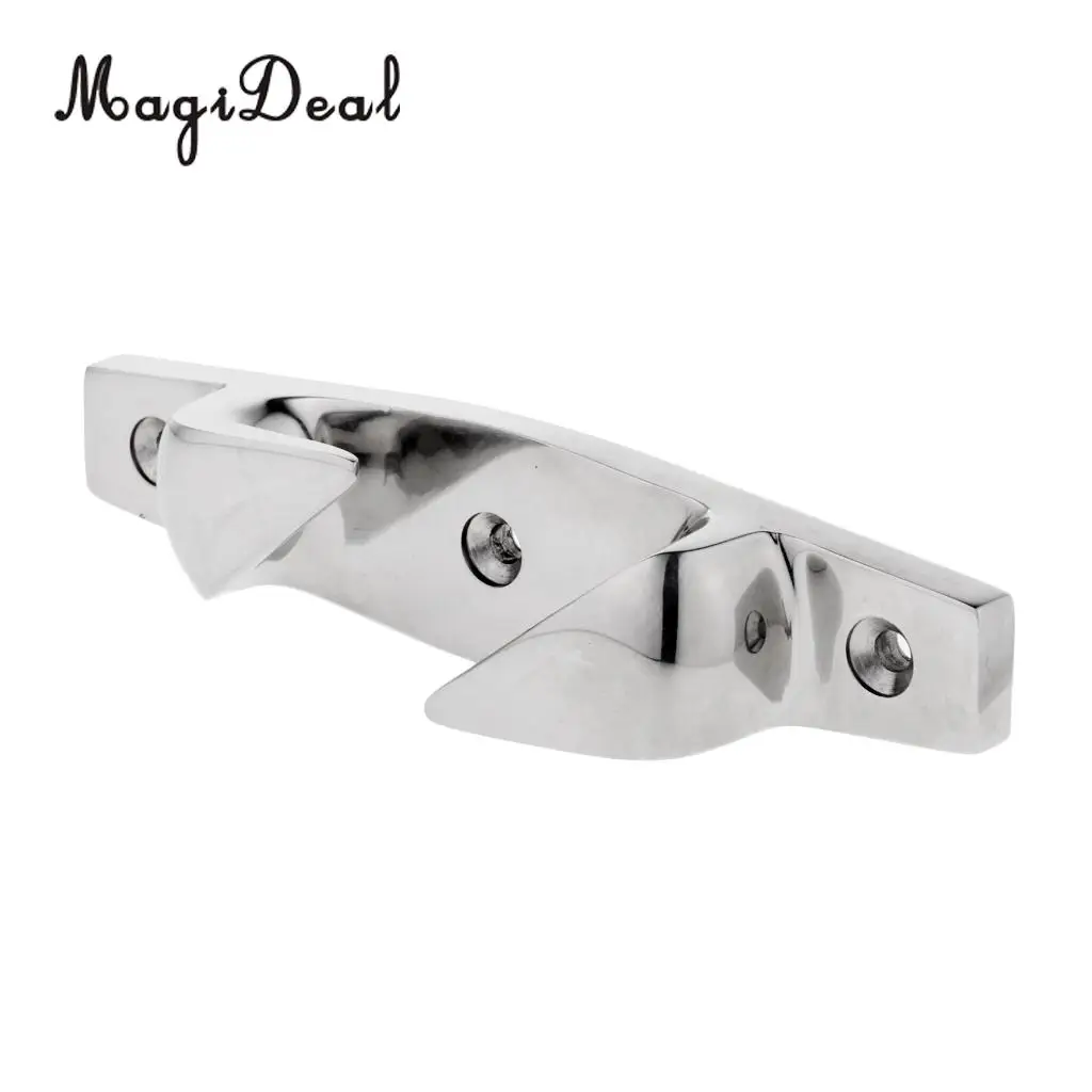 MagiDael Heavy Duty Stainless Steel Handed Fairlead Marine Boat Deck Skene Cleats 6' 154mm Left/Right for Mooring Anchoring Boat
