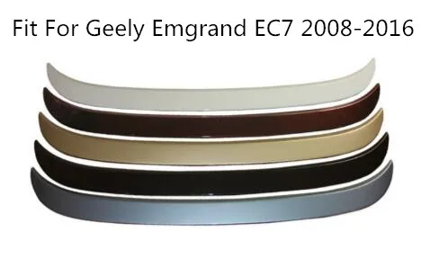 

High quality ABS paint Car rear Trunk Lip Spoiler Wing Fit For Geely Emgrand EC7 2008-2016 BY EMS