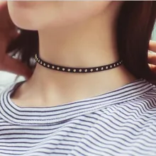 2017 new Arrive Black Velvet Choker Necklace Goth Gothic Handmade Retro Burlesque for women jewelry Gift wholesale retro velvet sunflower choker necklace