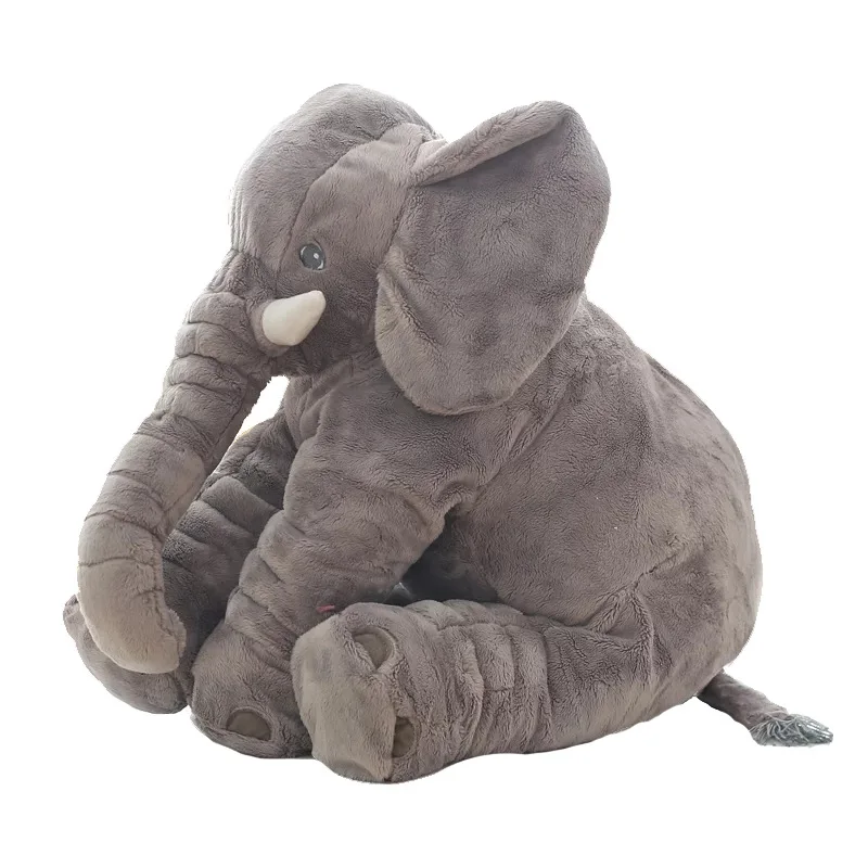 

40cm/60cm Plush Elephant Doll Toy Kids Sleeping Back Cushion Cute Stuffed Elephant Baby Accompany Doll Xmas Gift