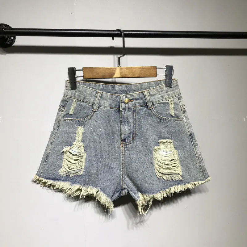 

TA1015 Cheap wholesale 2017 Summer new Hot selling women's fashion casual sexy Denim Shorts outerwear S-6XL Plus Big size Jeans