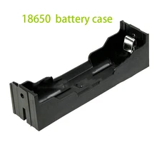 100pcs High Quality Plastic Black 3.7V 18650 Battery Storage Holder Box Case With Wire Leads For 18650 Batteries Holder
