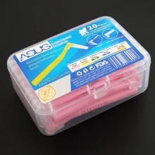 20 шт./кор. Ортодонтическая щеточка Зубная щётка для ухода за межзубным пространством чистки очистка кисти для щеточная машинка l-типа 0,6 мм