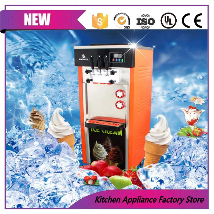 Free shipping automatic philippines 3 flavor soft serve ice cream