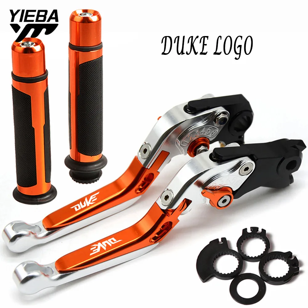

FOR KTM 690 DUKE 2008 2010 2009 DUKE690 690DUKE Motorcycle Folding lever Handlebar Hand grips Ends Ajustable Brake Clutch Levers