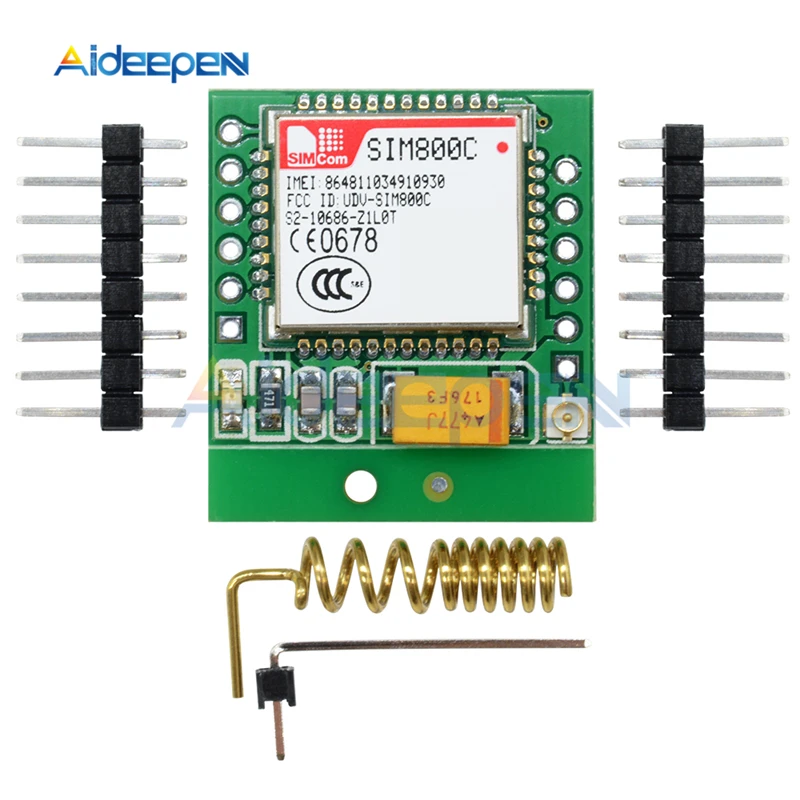 Мини SIM800C GPRS GSM модуль карта MicroSIM основной платы четырехдиапазонный последовательный порт TTL совместимый SIM800L SIM900A