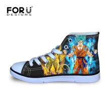 

FORUDESIGNS Dragon Ball Z Anime Printing Cartoon Children Shoes Sneakers for Boys Kids Football Boots Sport Running Shoes Canvas