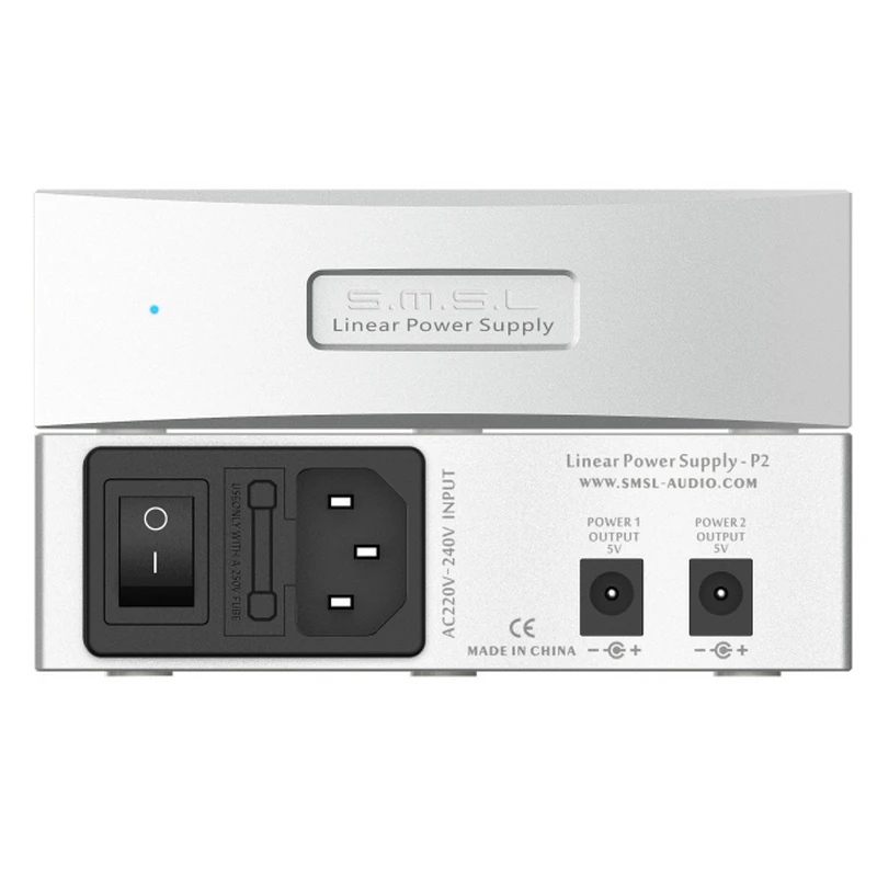 

SMSL P2 Linear Power Supply Dual 5V Output Can Use As Audio Power Supply Set for SMSL M8A DAC Decoder SAP-12 Headphone Amplifier