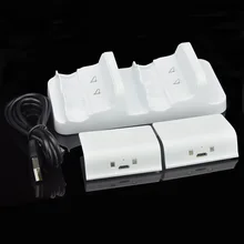 USB Dual Charging Dock Charger For XBOX ONE+2x 600mAh Rechargeable Battery Bateria For XBOX ONE Wireless Controller Gamepad