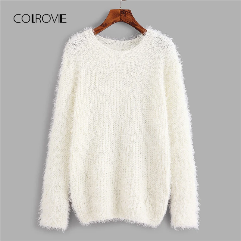 chunky white sweater