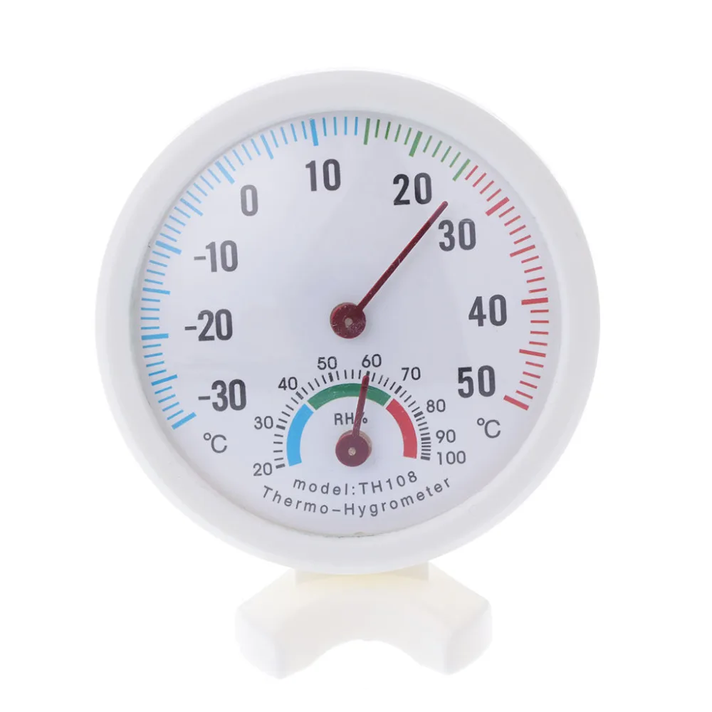 

Round Indoor Outdoor Wet Humidity Thermometer Hygrometer Temperature Temp New
