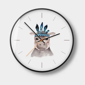 

Personality Wall Clocks Modern Silent Household Quartz Watch European Wall Clock Creative Living Room American Animal
