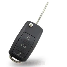 3 Кнопки Флип Удаленной машине Ключ Оболочки Черный, Пригодный Для VOLKSWAGEN VW Passat Golf Жук Кролик Складной Замена чехол для ключей vw логотип