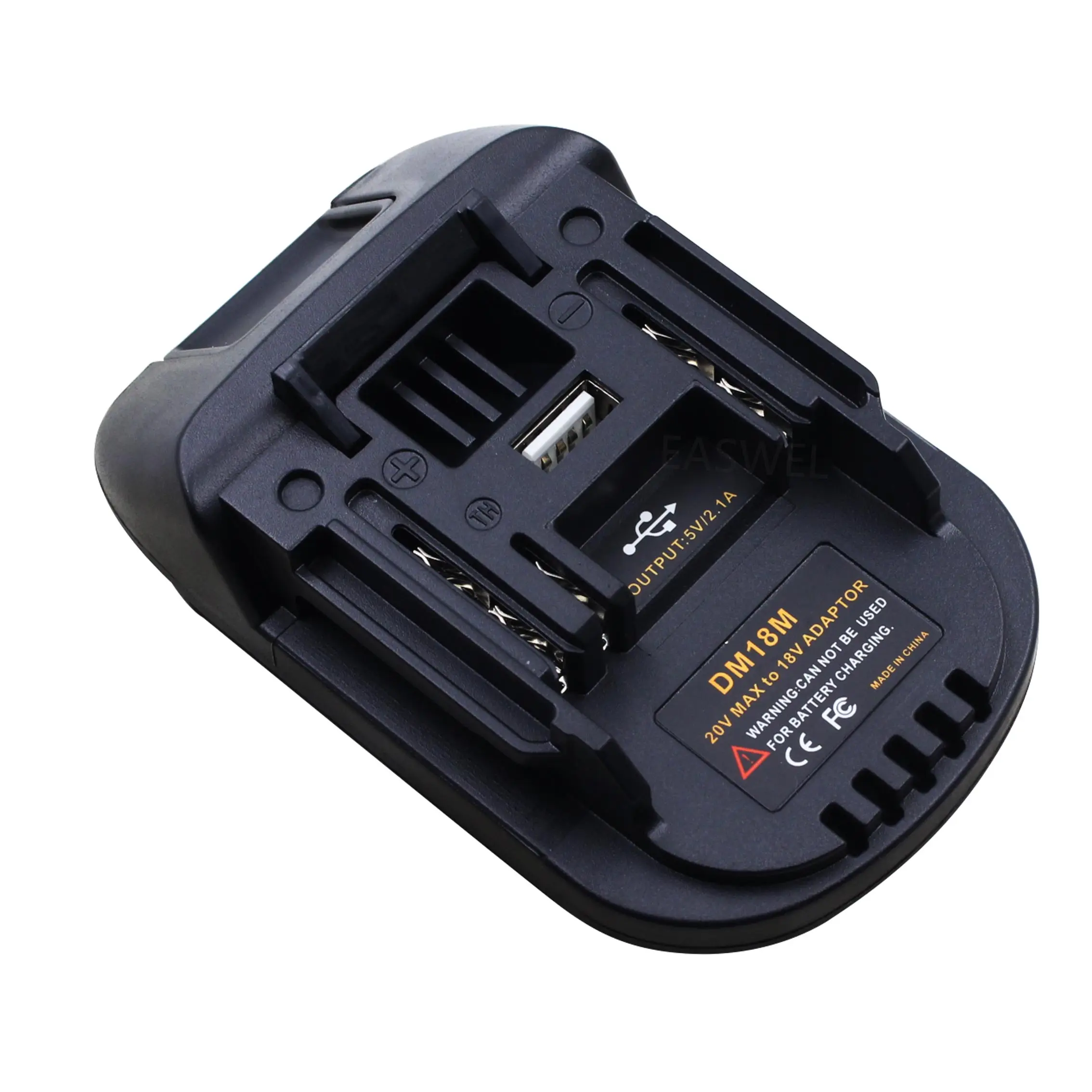 

USB Battery Adapter For 20V DEWALT DCB200 Milwaukee M18 Convert to Makita 18V