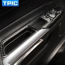 TPIC для Mustang салона автомобиля из углеродного волокна Панель управления окном Авто Наклейка Декор Чехлы- аксессуары для укладки