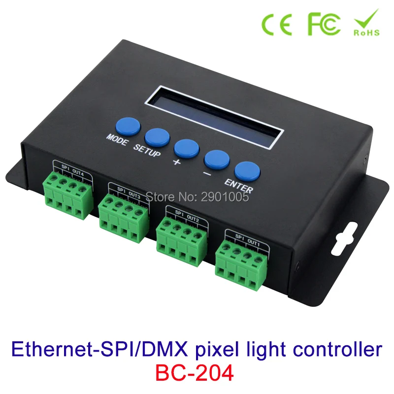 Новое поступление Artnet Eternet для SPI/DMX pixel Светодиодный светильник контроллер выходной ток 4 канала 7Ax4CH/16 каналов 3Ax16CH DC5V-24V