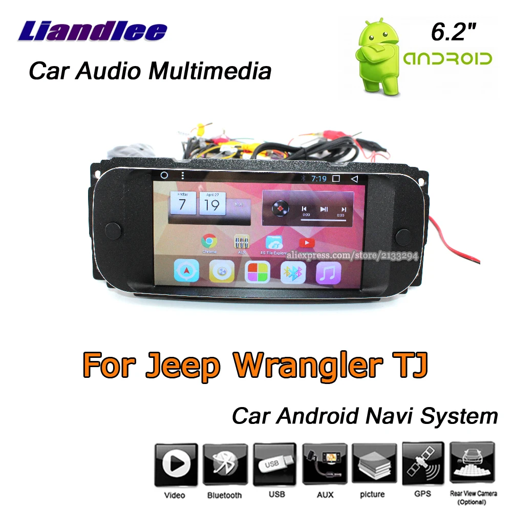 Liandlee Car Android System For Jeep Wrangler 20032006 Radio Stereo