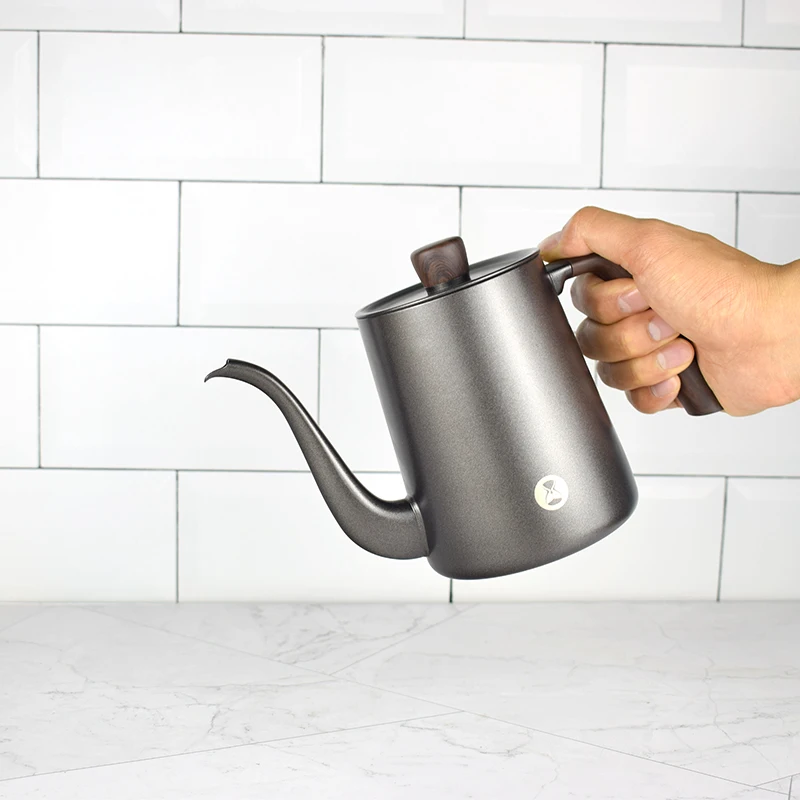 Timemore капельный чайник с тефлоновым покрытием капельный кофе/чайник из нержавеющей стали Кофеварка black900 мл нагреваемый кофейник