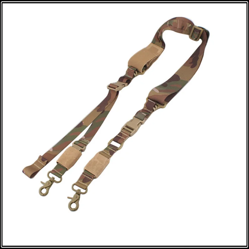 3 Point Rifle Sling Adjustable Bungee Tactical Airsoft Gun Strap