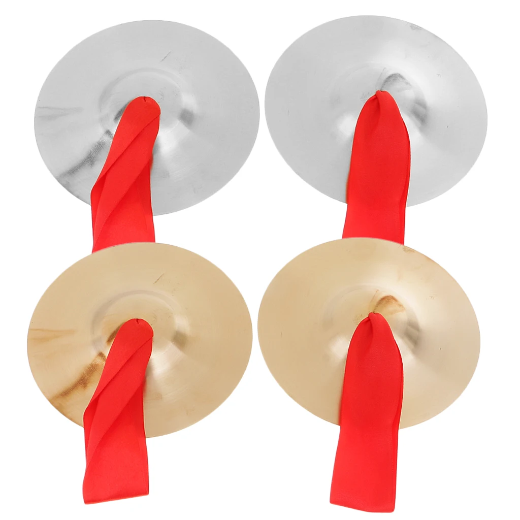 1 Pair Copper Cymbal Hand Percussion Instruments Nice Percussive Sound Bright Tone Good Gift Toys for Child