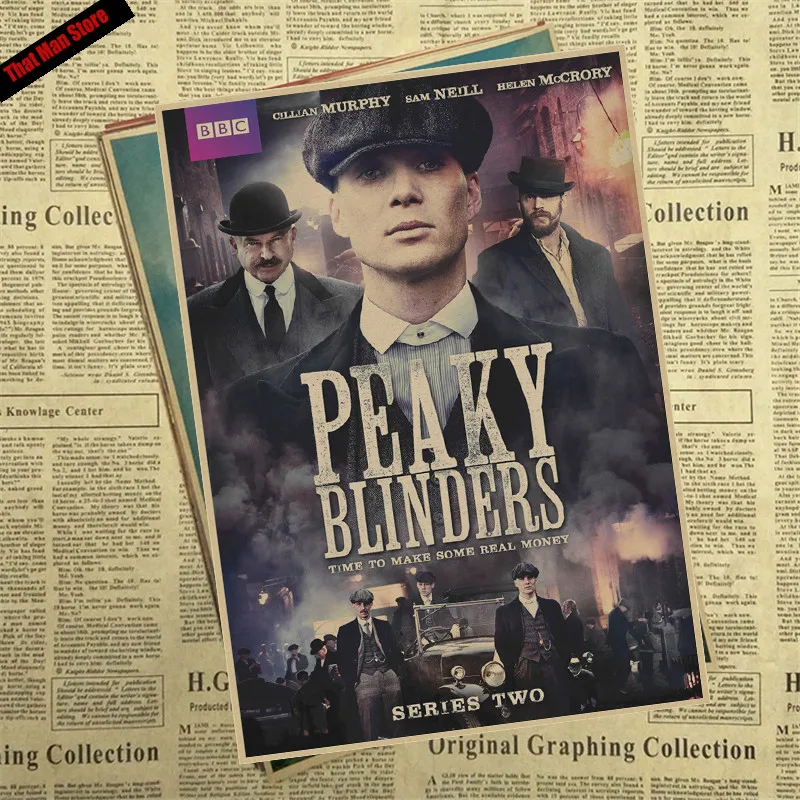 That man Store Peaky blinder фильм крафт-бумага Плакат Бар Кафе Винтаж Высокое качество печать рисунок ядро декоративная живопись