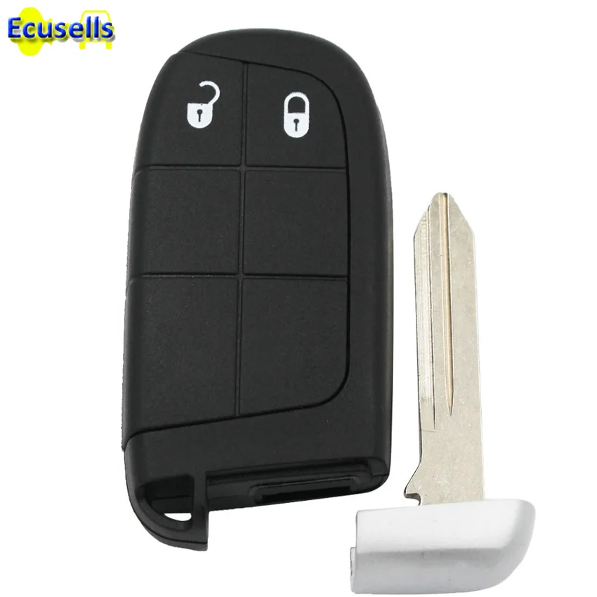 New Keyless Smart Remote Key Case for Dodge Journey 2011 2015 2 Buttons +Blade key shell fob for