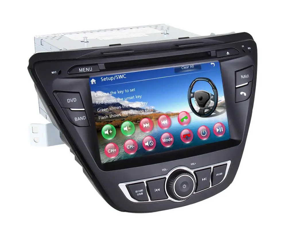 Sale 7" indash Car DVD player with GPS(optional),Audio Radio stereo,USB/SD,AUX,BT/TV,car multimedia headunit for Hyundai Elantra 2014 4