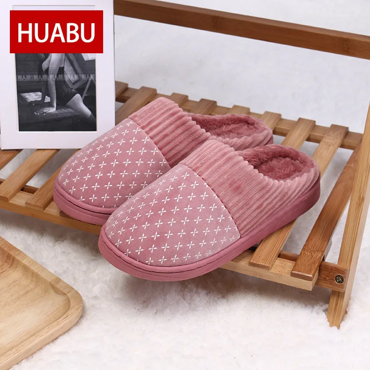

Hot Sale Women Winter Home Slippers Home Shoes Non-slip Soft Winter Warm Slippers Indoor Bedroom Loves Couple Floor Shoes Women
