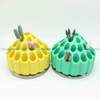 

2018 new Dental Grinding head box Low-speed bur box 360-degree rotating head box Grinding head place box