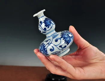 

Free Shipping A lot of mini size chinese HAND PAINTED blue white porcelain ceramic small vase