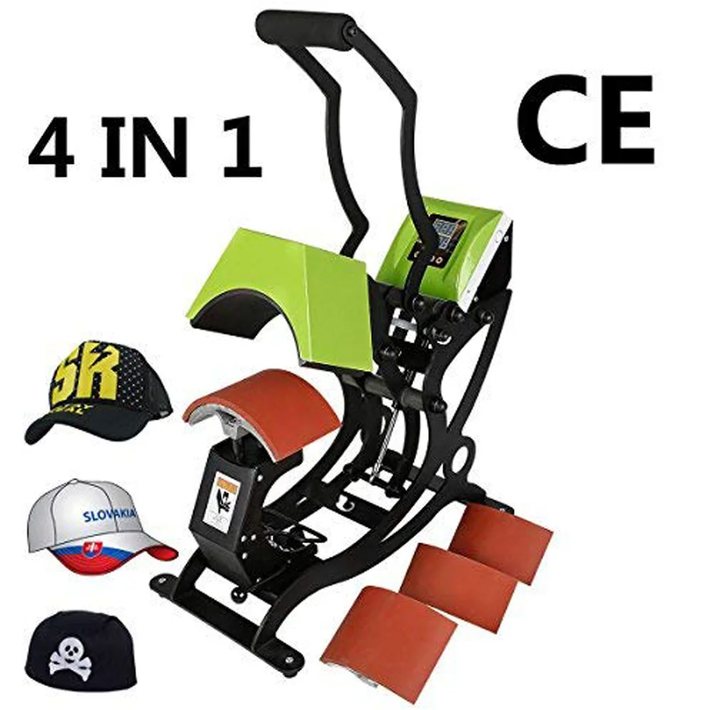 

4 in 1 Cap Heat Press Machine Sublimation Printer Digital Swing Away Heat Transfer Cap Printing Machine